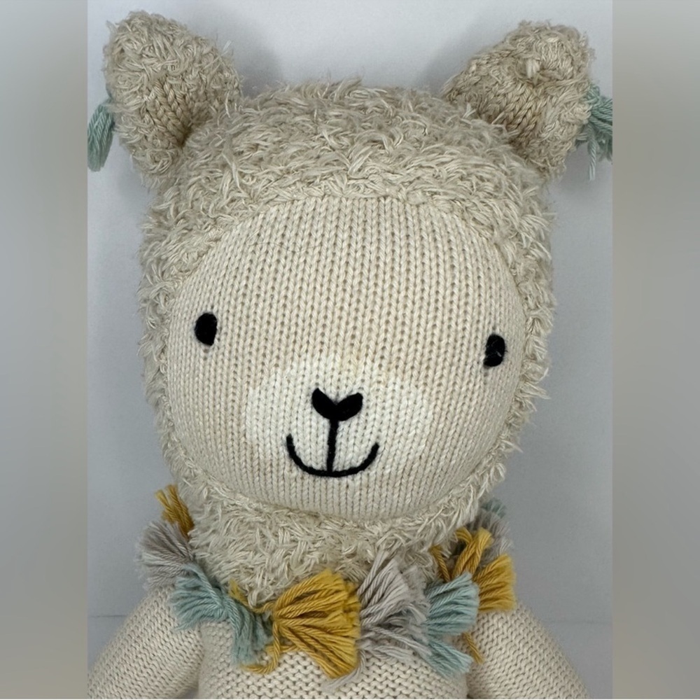 Cuddle + Kind Llama Knitted Doll Plush Plushie 20” Made in Peru - Picture 2 of 10